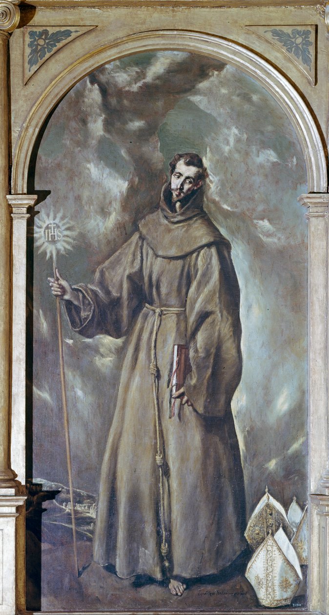 Św. Bernardyn ze Sieny autorstwa El Greco