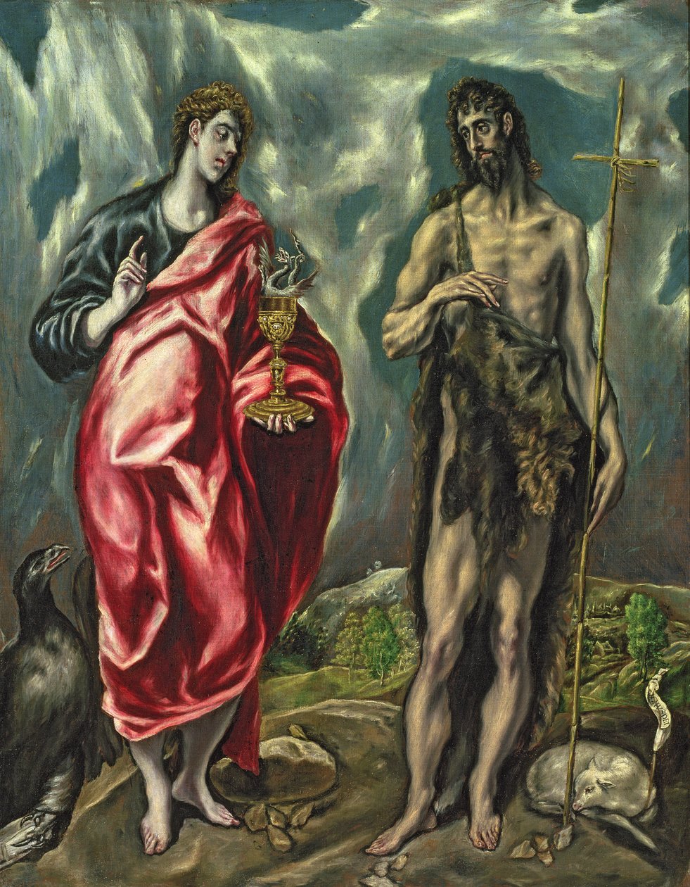Jana Ewangelisty i św. Jana Chrzciciela, 1605-10 (szczegóły zob. 124312) autorstwa El Greco
