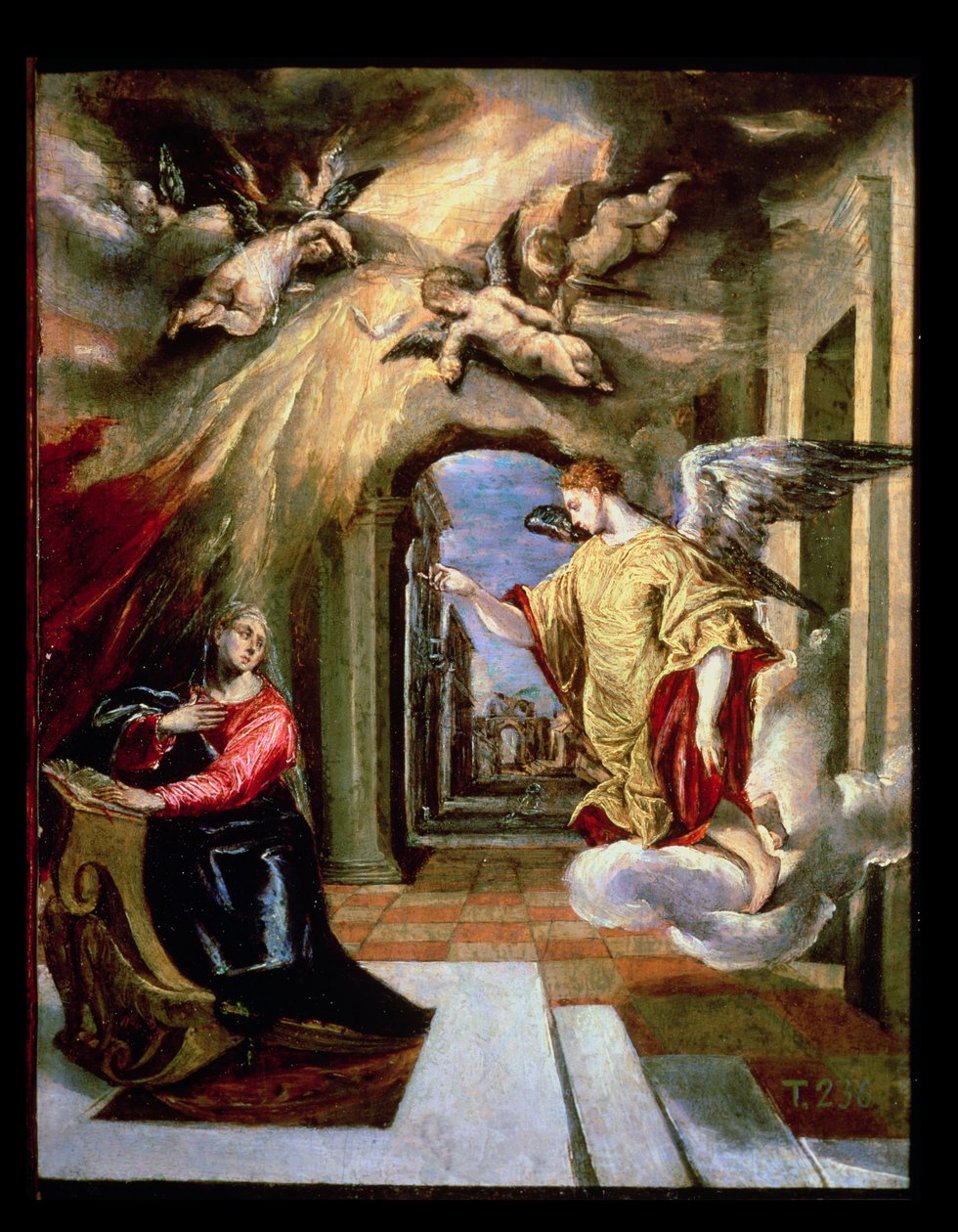 Zwiastowanie, ok. 1570-73 autorstwa El Greco