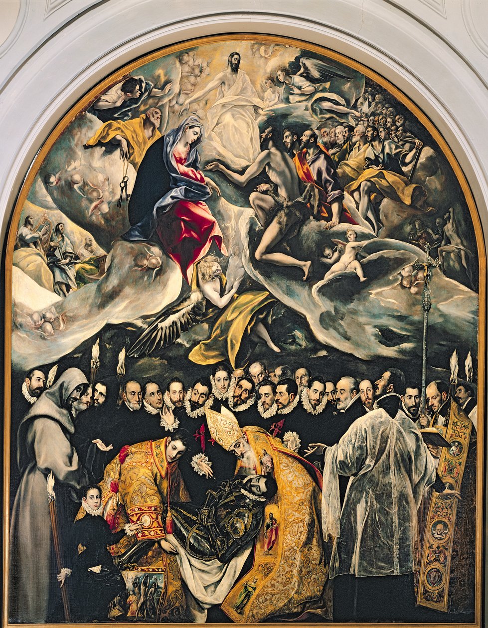 Pogrzeb hrabiego Orgaza, z legendy z 1323, 1586-88 autorstwa El Greco