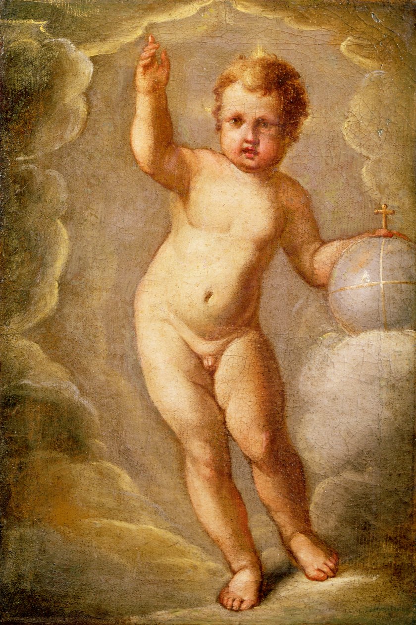 Dzieciątko Jezus, Zbawiciel Ziemi, ok.1565 autorstwa El Greco