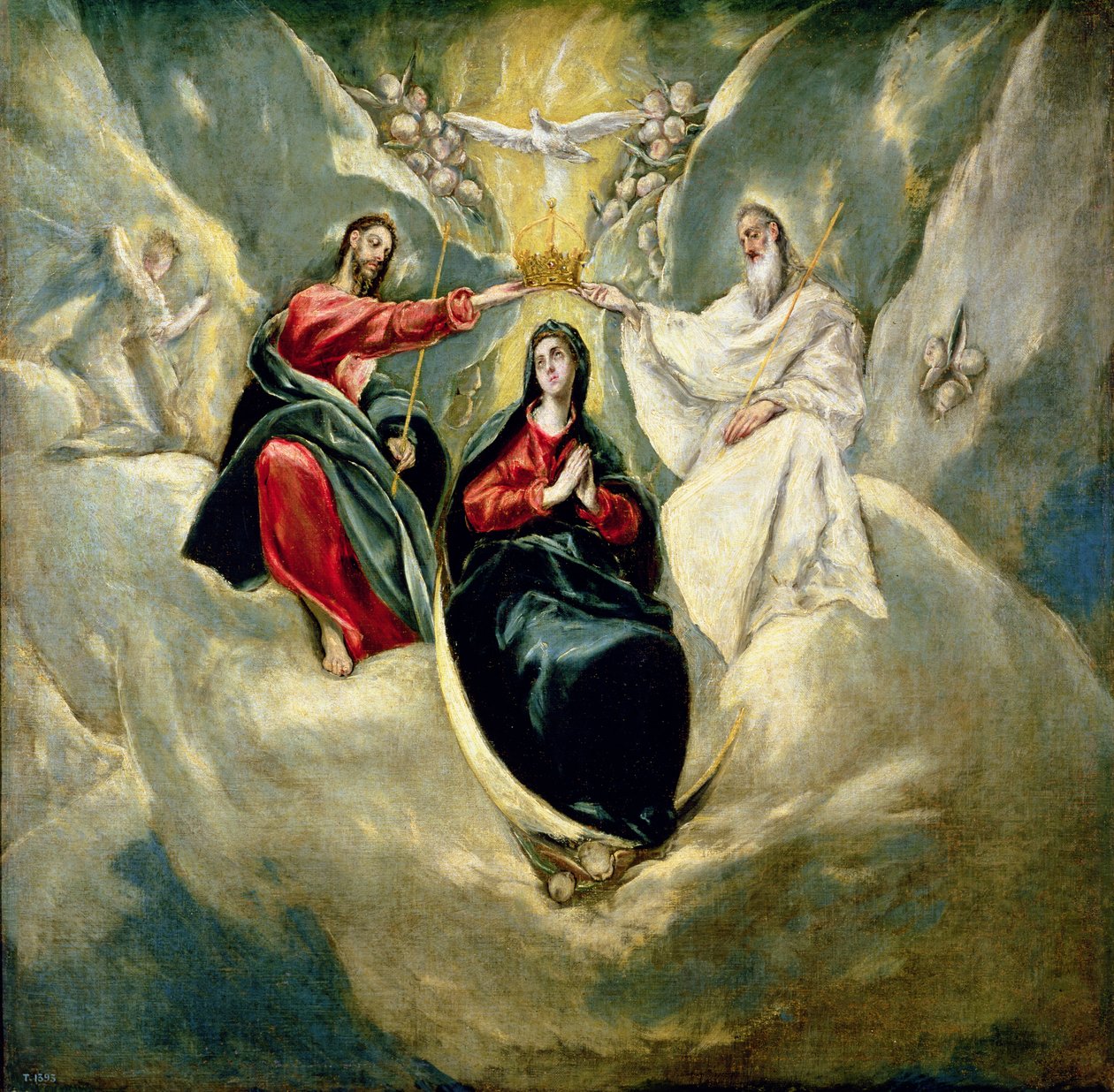 Koronacja Dziewicy, c.1591-92 autorstwa El Greco