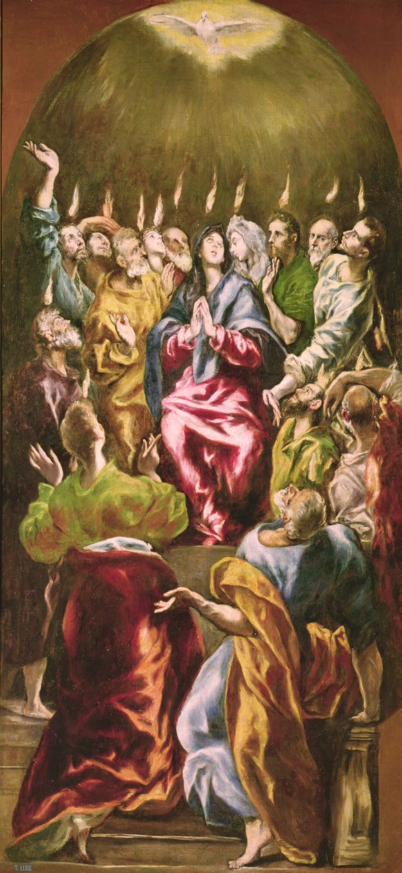 Pięćdziesiątnica, ok. 1604-14 autorstwa El Greco