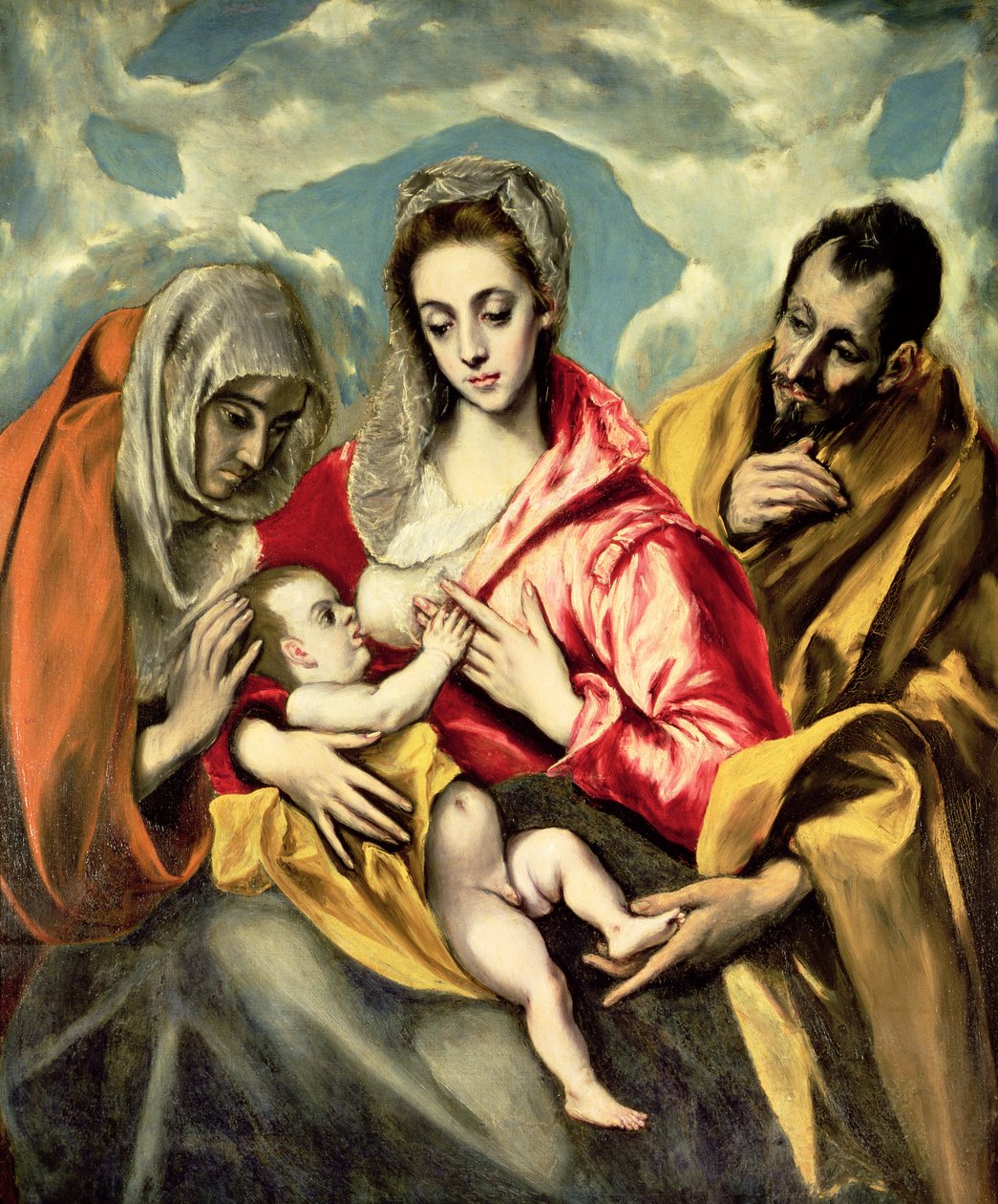 Dziewica z Dzieciątkiem z SS. Anna i Józef, 1587-96 autorstwa El Greco