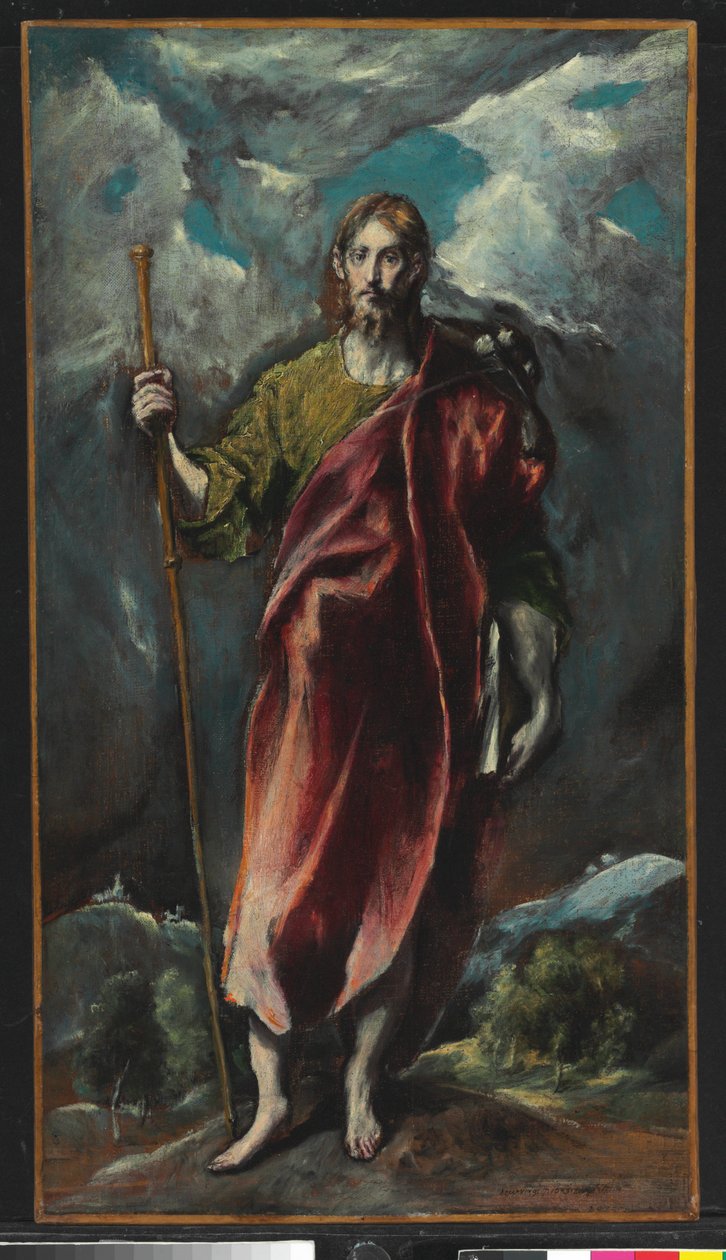 Św. Jakub Większy (olej na płótnie) autorstwa El Greco
