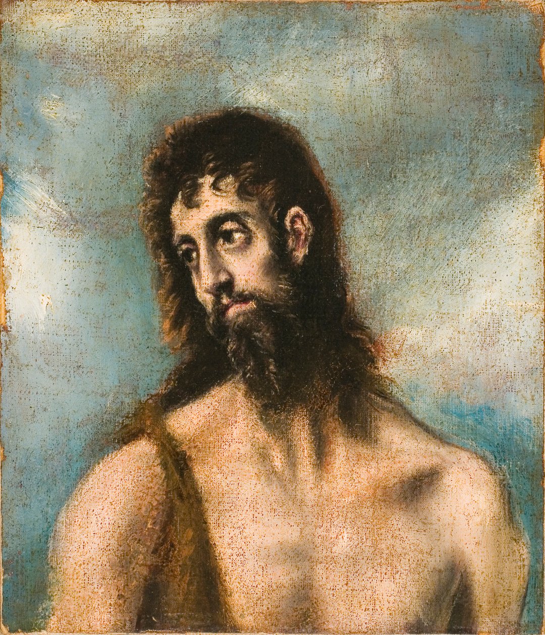 Święty Jan Chrzciciel (olej na płótnie) autorstwa El (1541 1614) (studio of) Greco