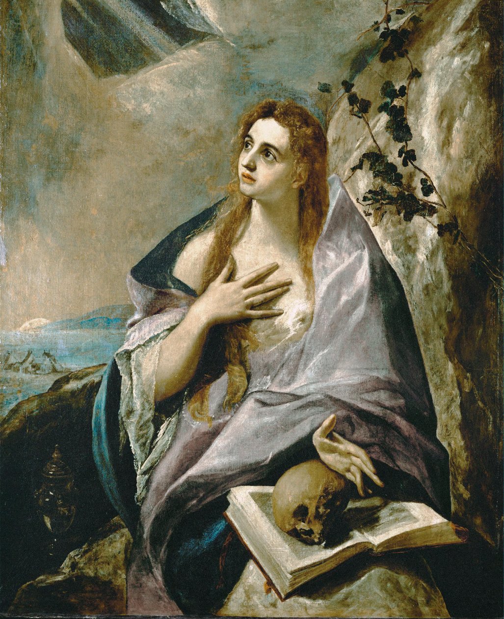 Maria Magdalena (obraz na płótnie) autorstwa El (1541-1614) Greco