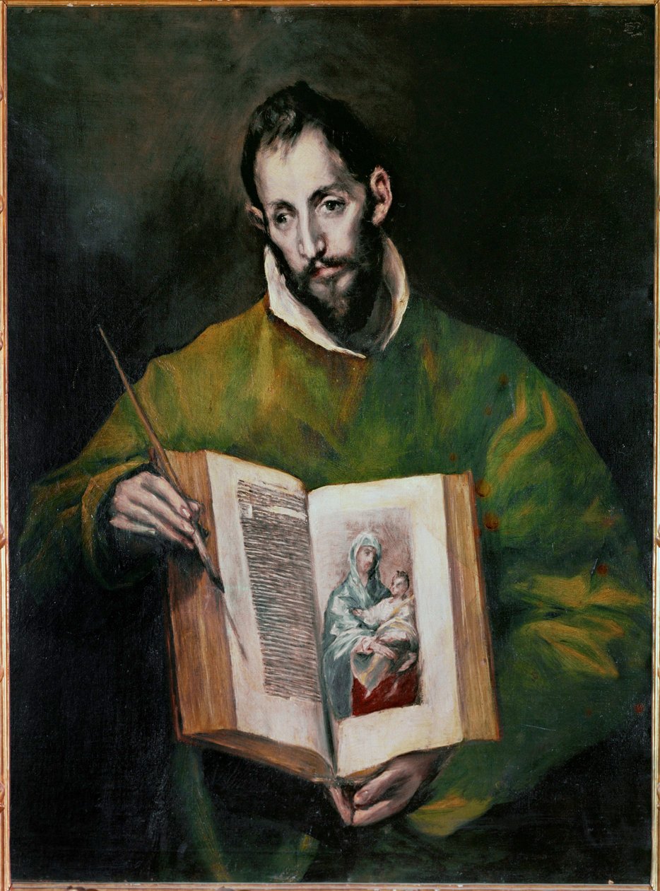 Święty Łukasz Ewangelista (obraz na płótnie) autorstwa El (1541-1614) Greco