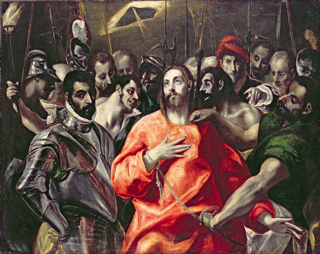 Rozebranie Chrystusa (olej na płótnie) autorstwa El (1541 1614) Greco