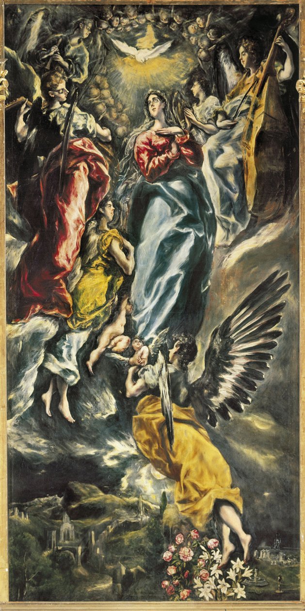 Dziewica Niepokalanego Poczęcia autorstwa El (1541 1614) Greco
