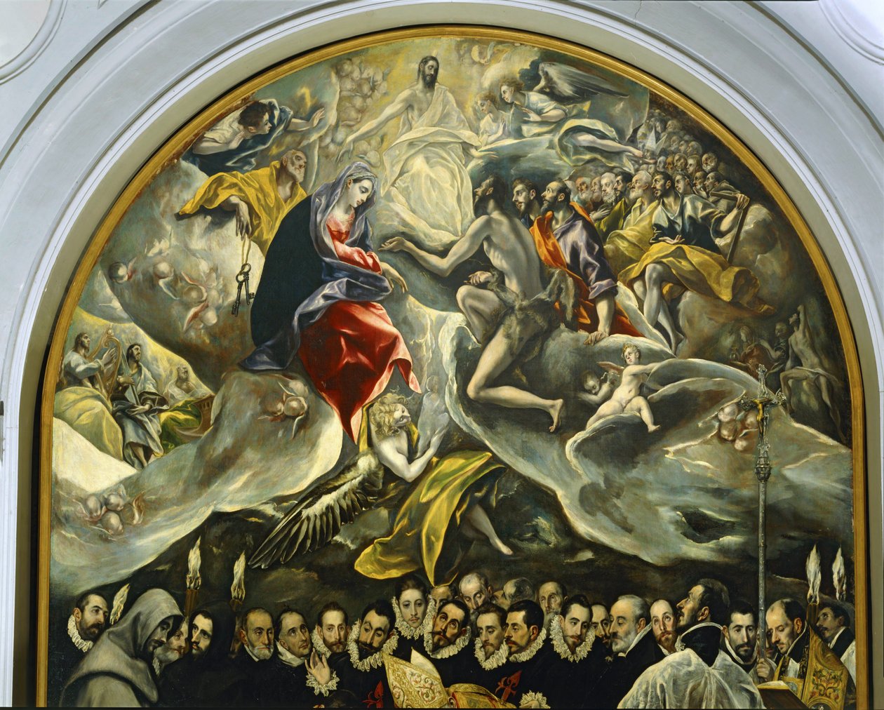 Pochówek hrabiego Orgaza autorstwa El (1541-1614) Greco