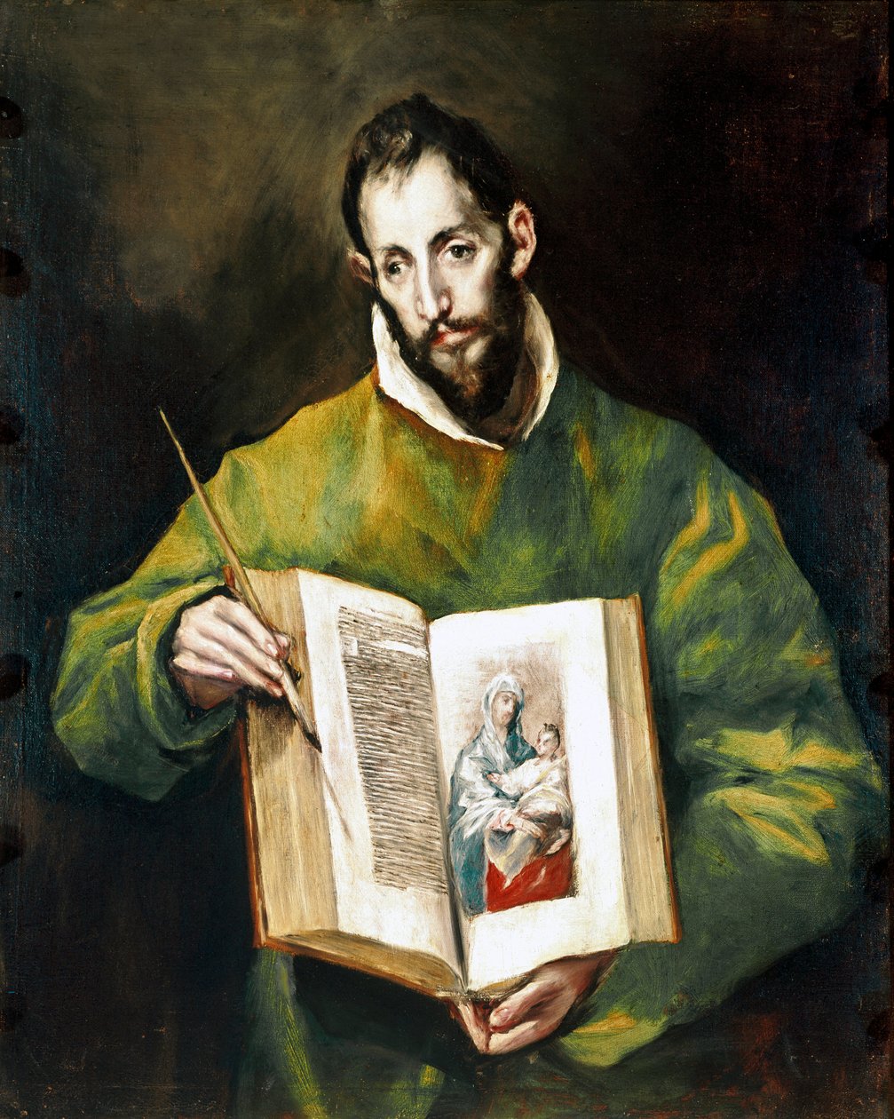 Apostolat Katedry w Toledo: Apotre Świętego Łukasza Ewangelisty. Obraz Domenikos Theotokopoulosa dit El Greco (1540-1614) autorstwa El Greco