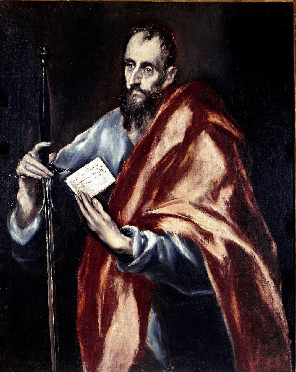 Apostolat katedry w Toledo: Apostoł św. Paweł. Obraz Domenikos Theotokopoulosa dit El Greco (1540-1614) autorstwa El Greco
