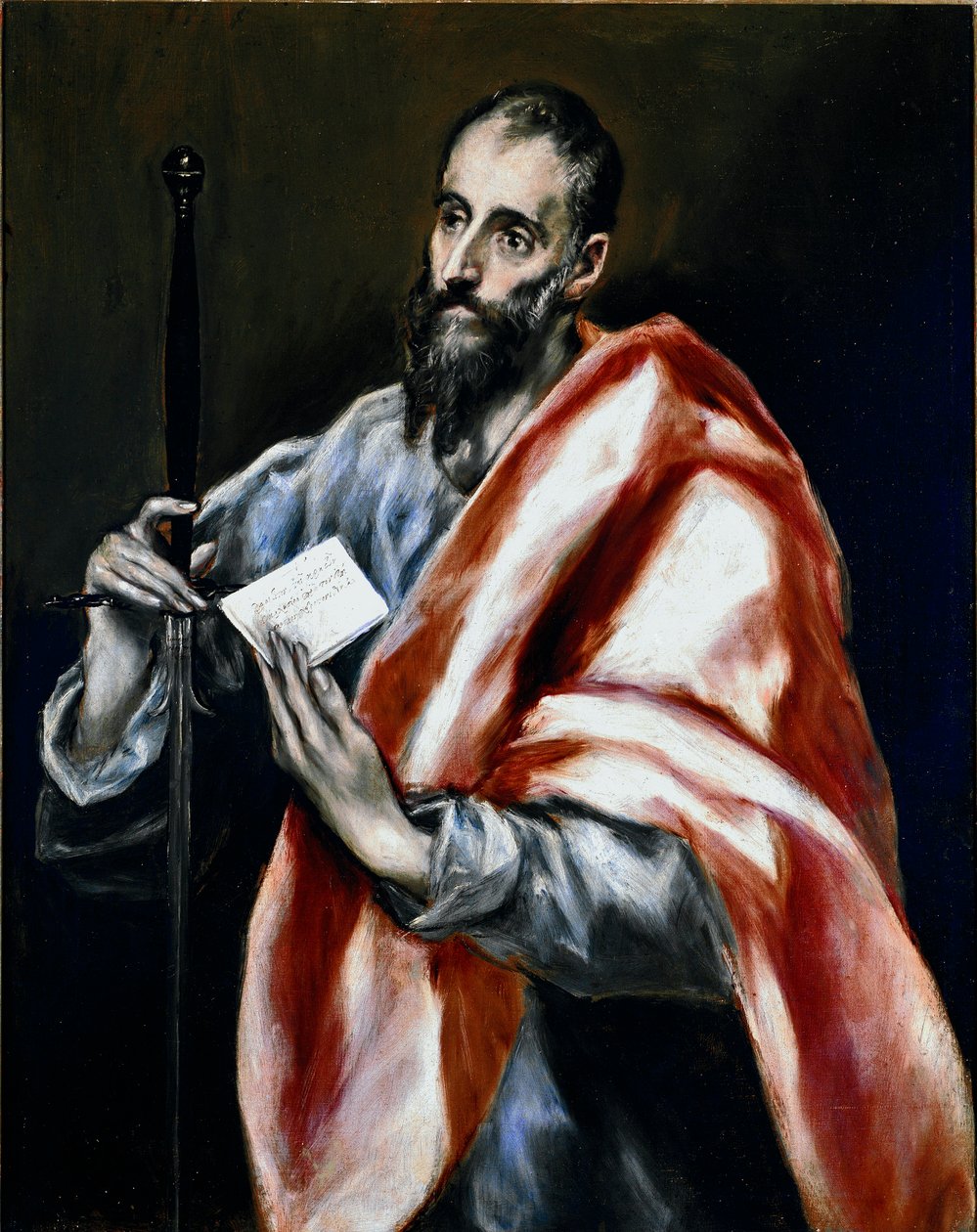 Apotre św. Pawła. Obraz Domenikos Theotokopoulosa dit El Greco (1540-1614) autorstwa El Greco