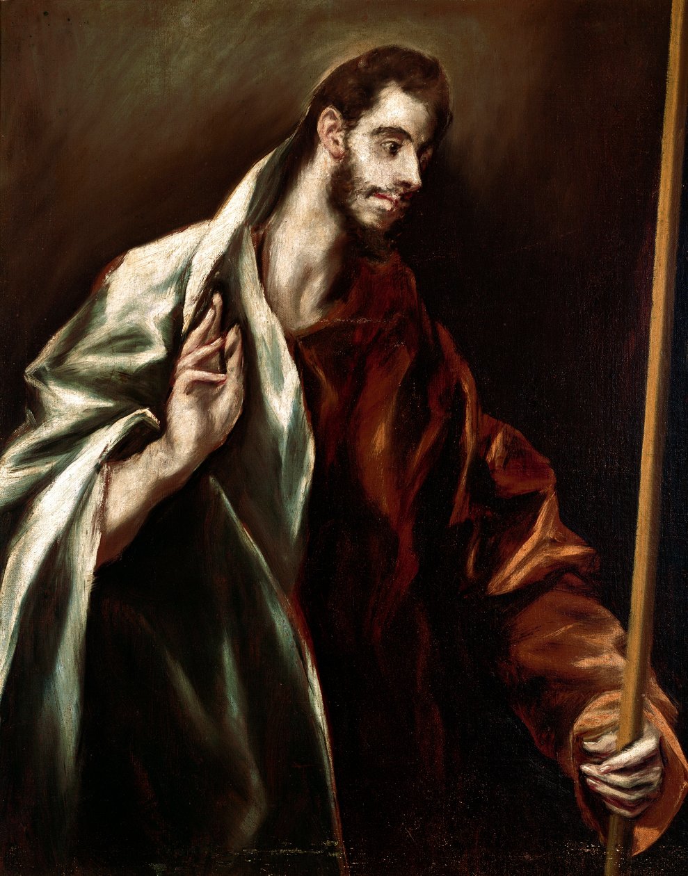 Apotre św. Tomasza. Obraz Domenikos Theotokopoulosa dit El Greco (1540-1614) autorstwa El Greco