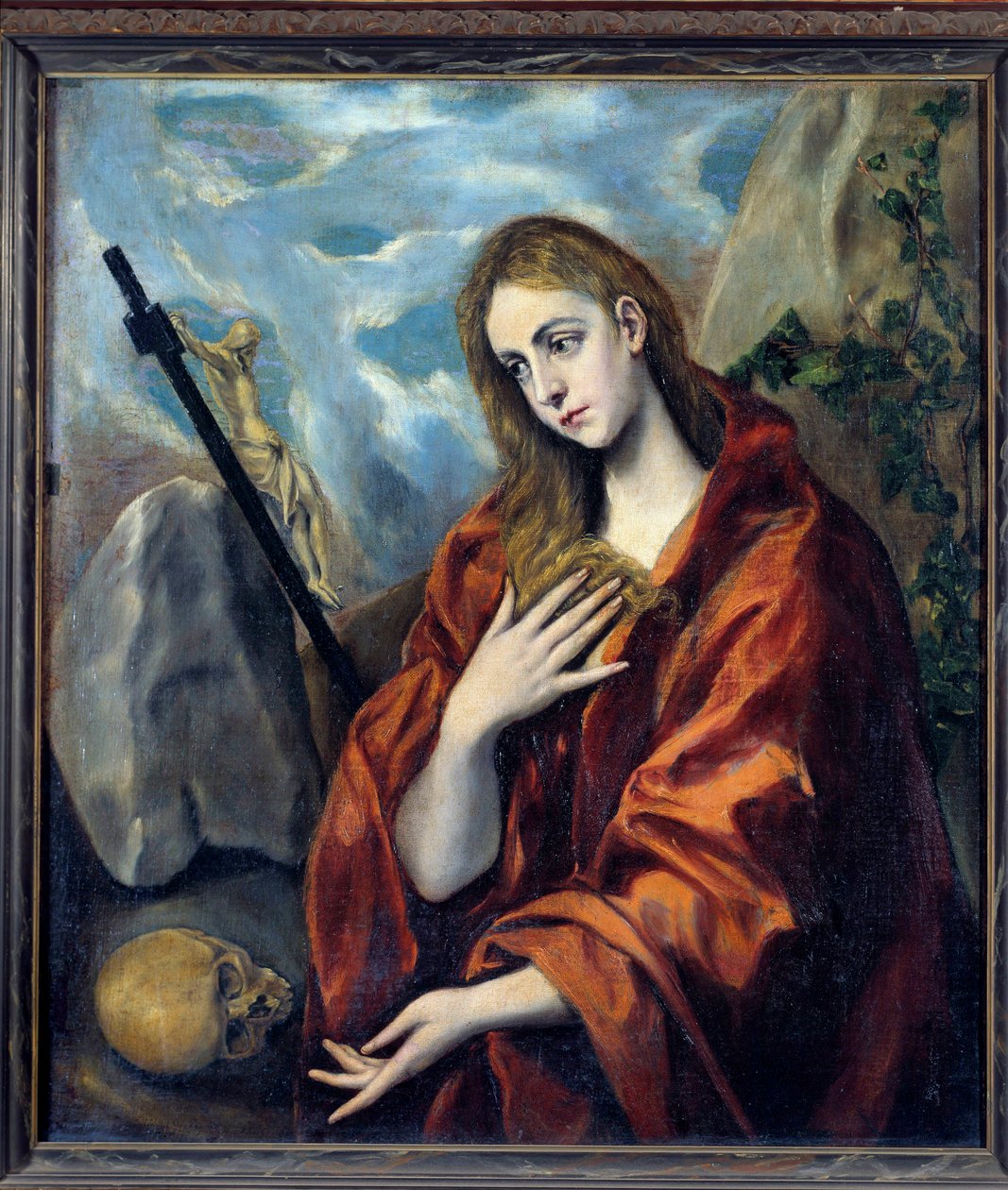 La Madeleine repentante Obraz (Vanita) autorstwa Domenikos Theotokopoulos dit El Greco (1541-1614) XVII-wieczne Sitges. Muzeum Cau Ferrat autorstwa El Greco