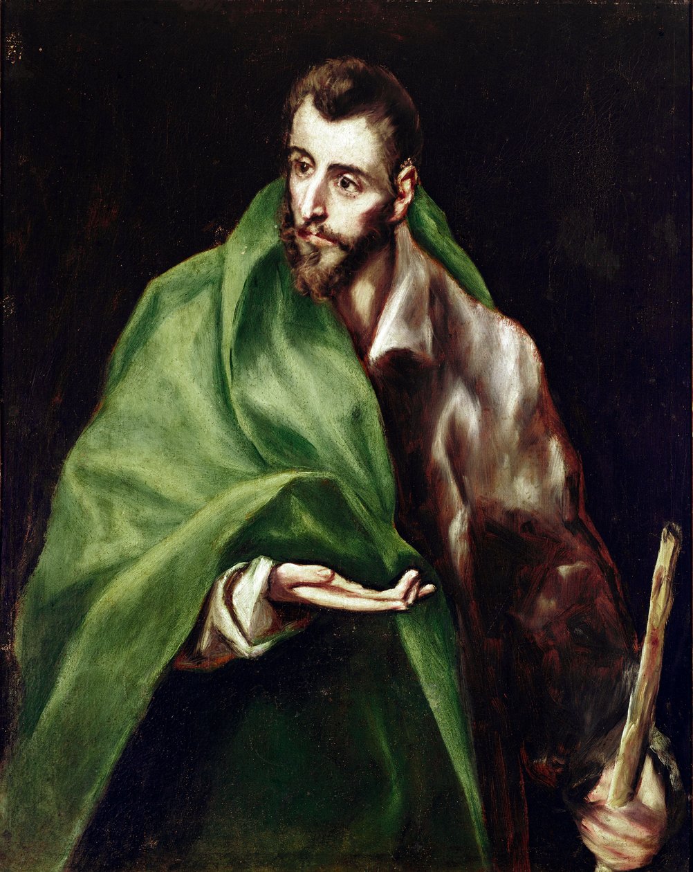 Apotre św. Jakuba Maggiore. Obraz Domenikos Theotokopoulosa dit El Greco (1540-1614) autorstwa El Greco