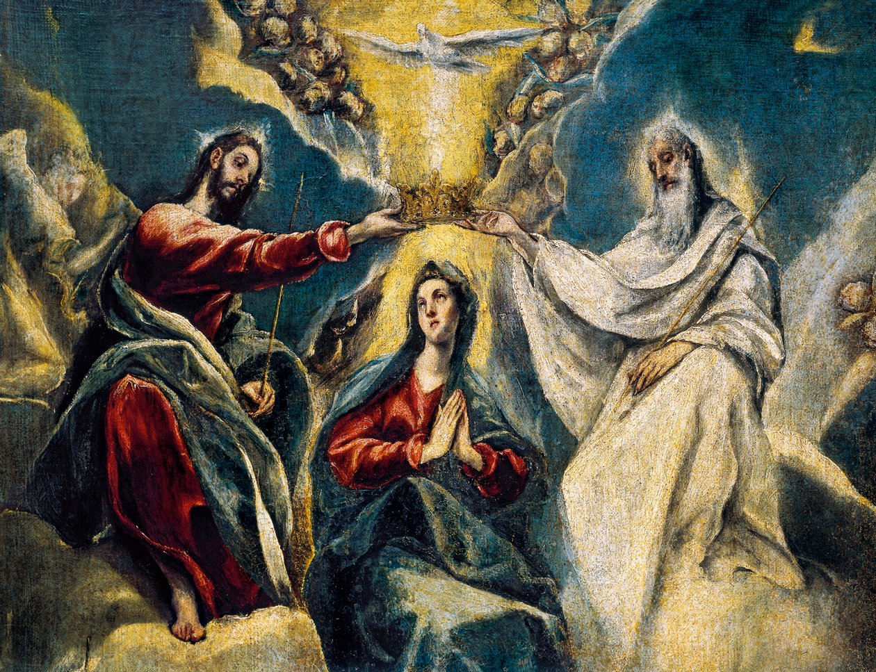 Koronacja Matki Boskiej, detal autorstwa El Greco