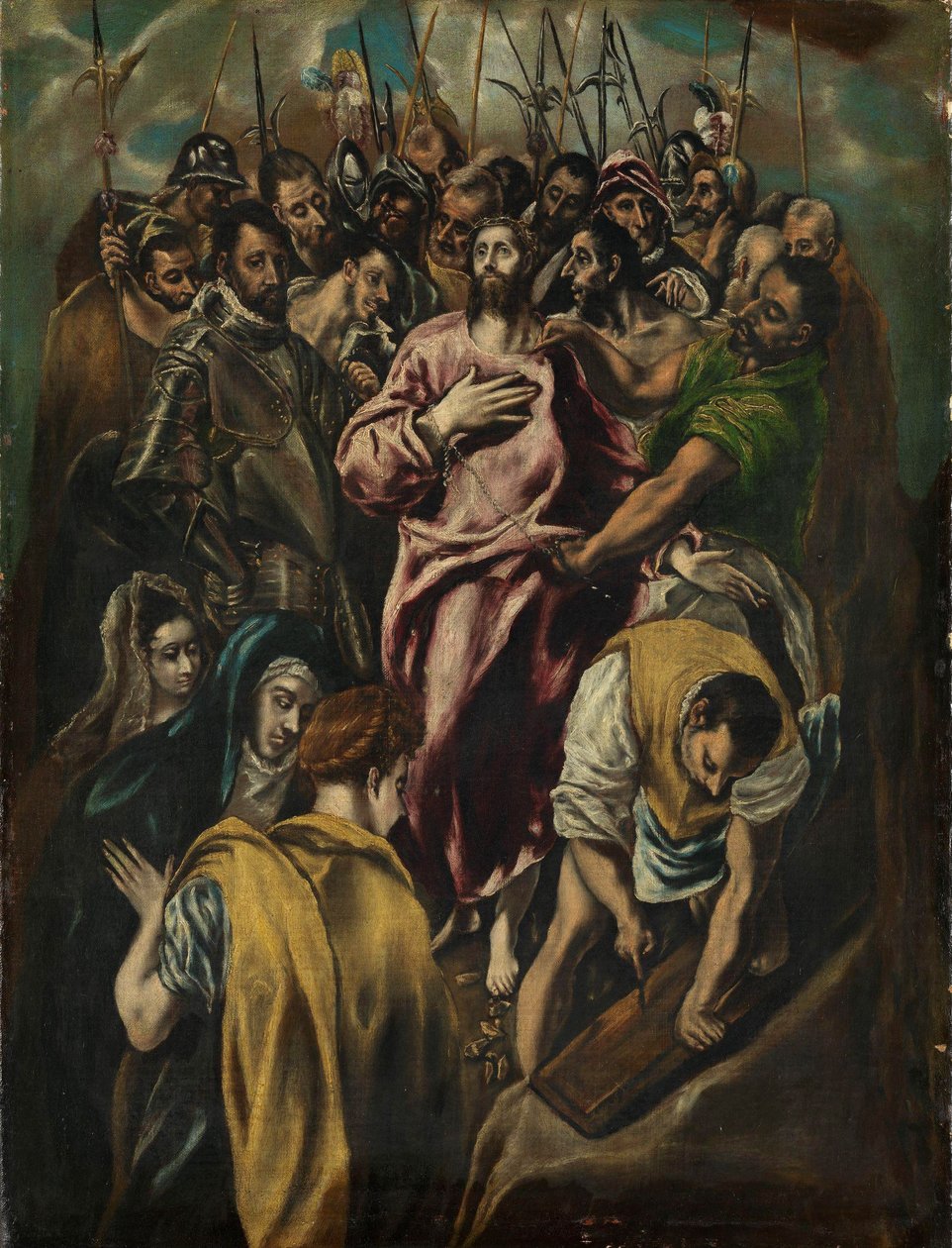 Rozbieranie Chrystusa, ok. 1600 (olej na płótnie) autorstwa El Greco