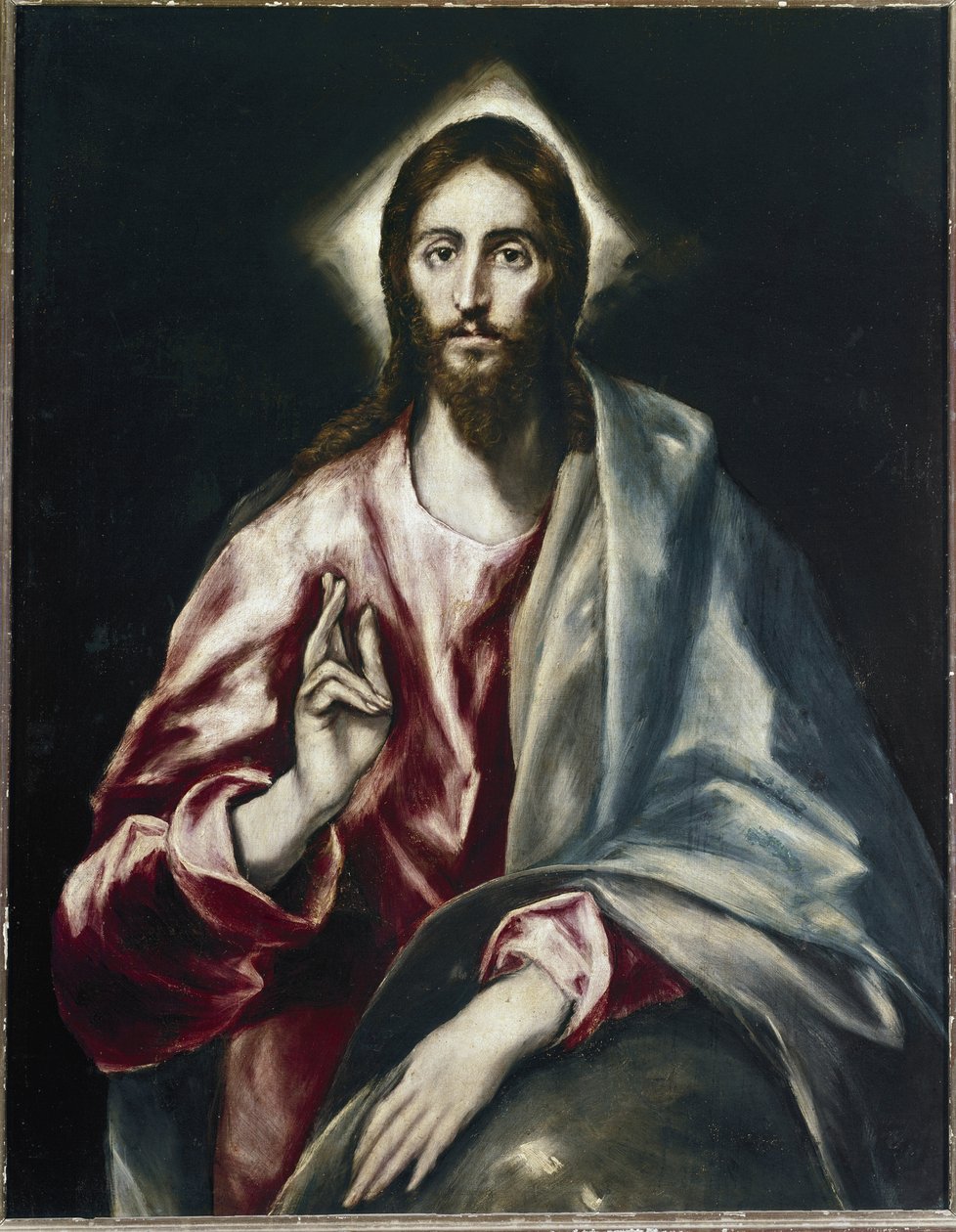 Zbawiciel - Olej na płótnie autorstwa El Greco