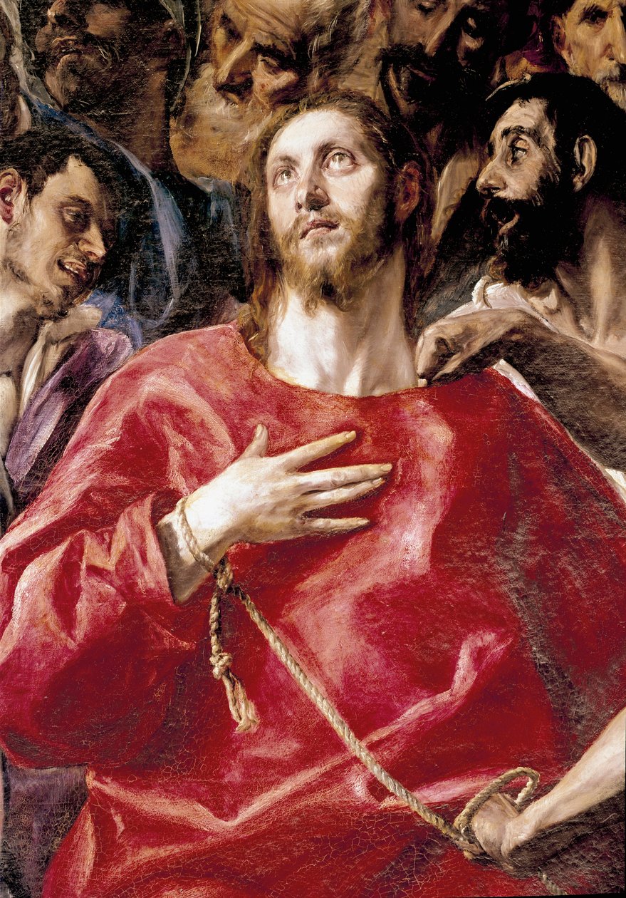 Szyderstwo z Chrystusa. Obraz Domenikosa Theotokopoulosa dit El Greco (1540-1614) autorstwa El Greco
