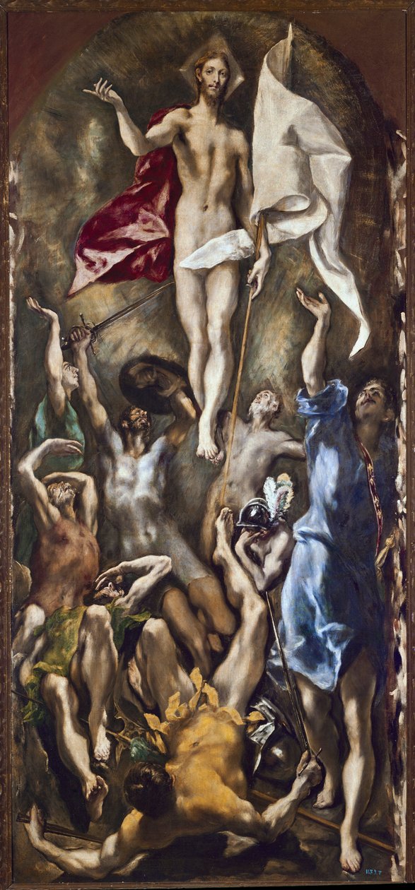 Zmartwychwstanie Chrystusa (olej na płótnie) autorstwa El Greco
