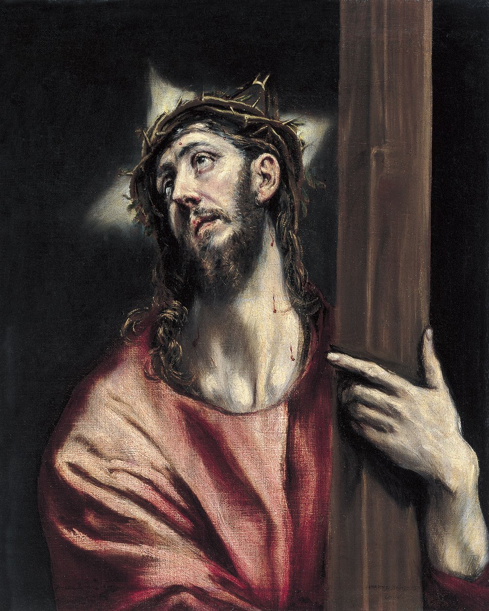 Chrystus z krzyżem, ca. 1587-1596 autorstwa El Greco