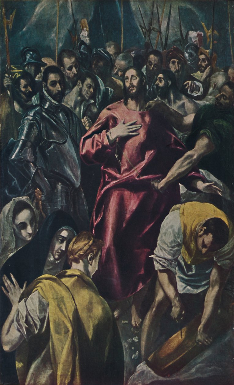 Espolio Entkleidung Christi., Rozbieranie Chrystusa, c1577-1579, 1938 autorstwa El Greco