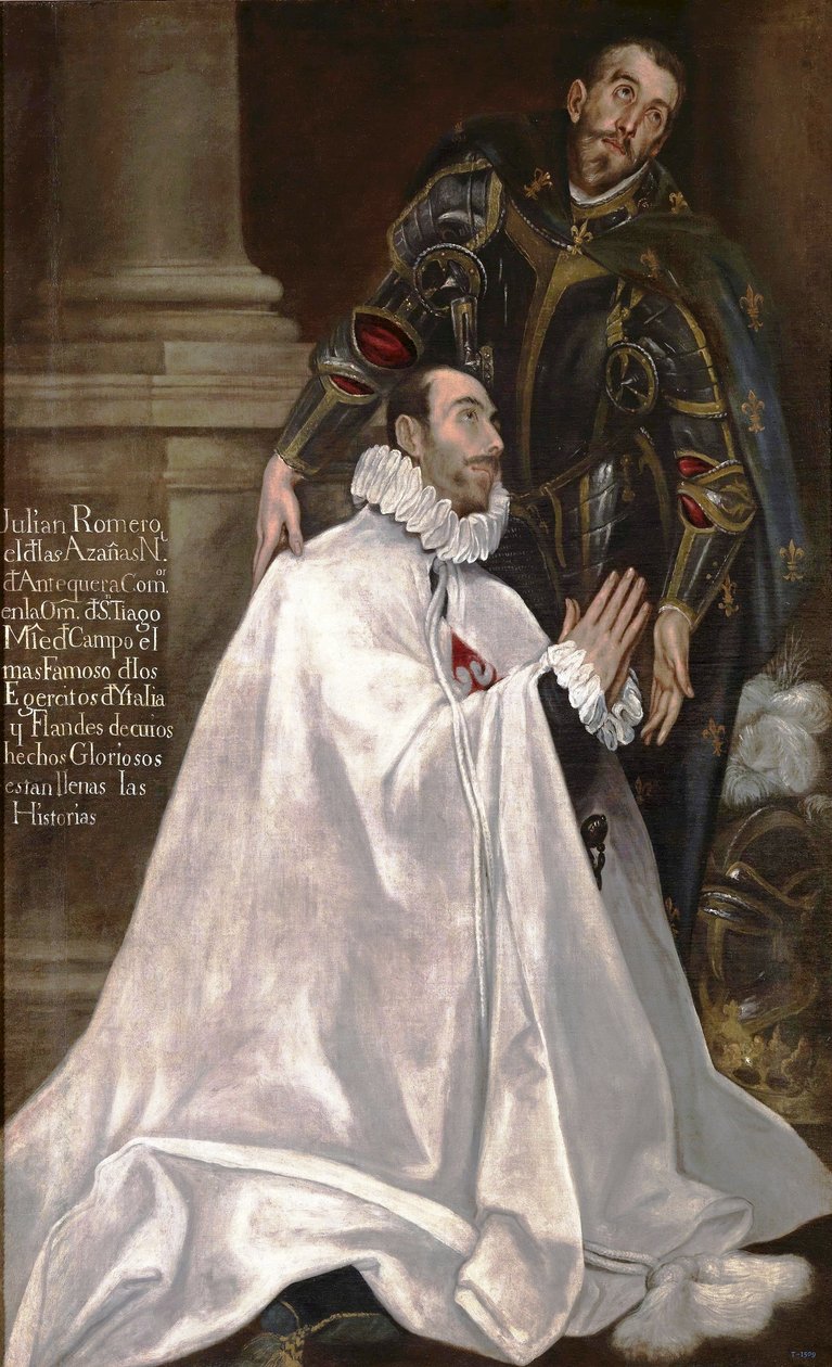 Julián Romero de las Azanas i jego patron święty Julian autorstwa El Greco