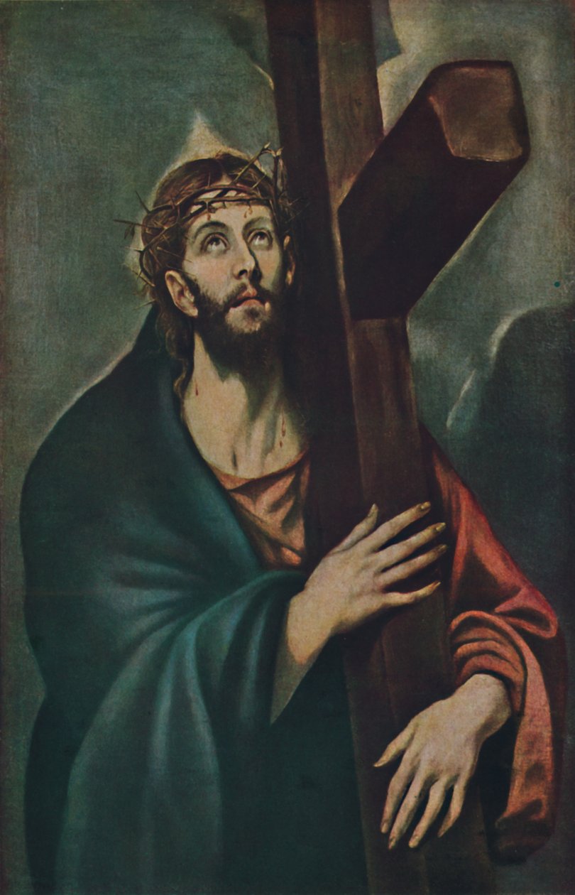 Chrystus dźwigający krzyż, Chrystus dźwigający krzyż, c1577-1587, 1938 autorstwa El Greco
