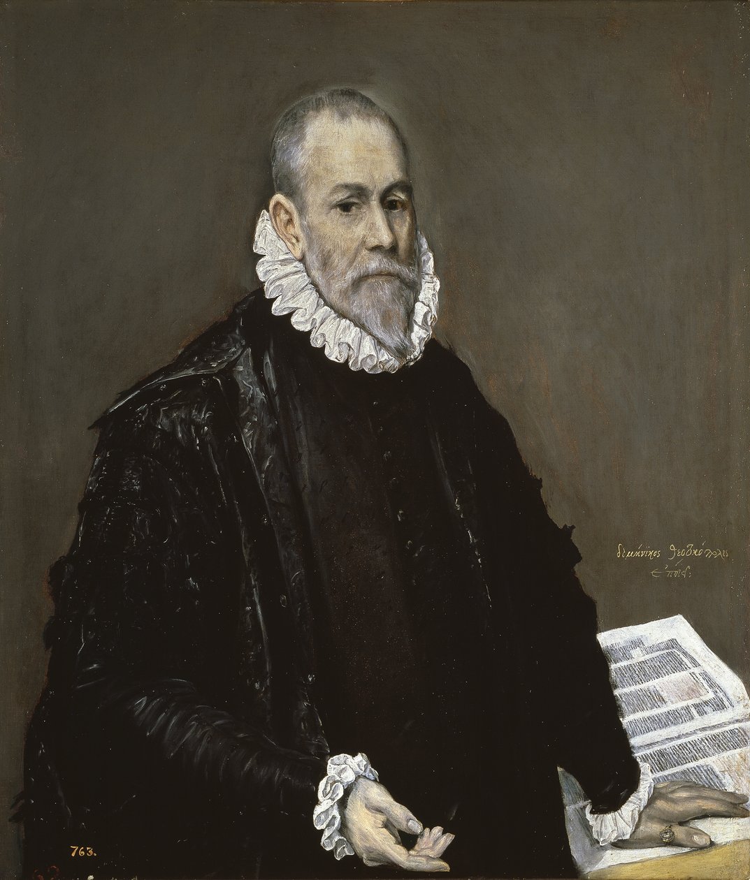 Portret lekarza, 1582-1585 autorstwa El Greco