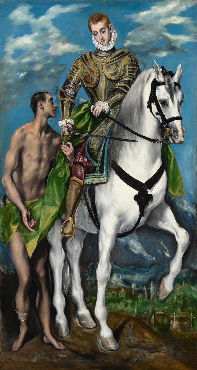 Święty Marcin i żebrak autorstwa El Greco