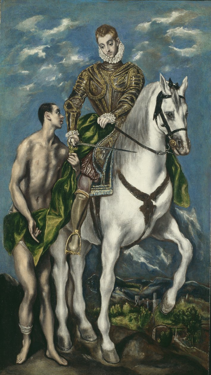 Św. Marcin i żebrak, 1597-1600 autorstwa El Greco