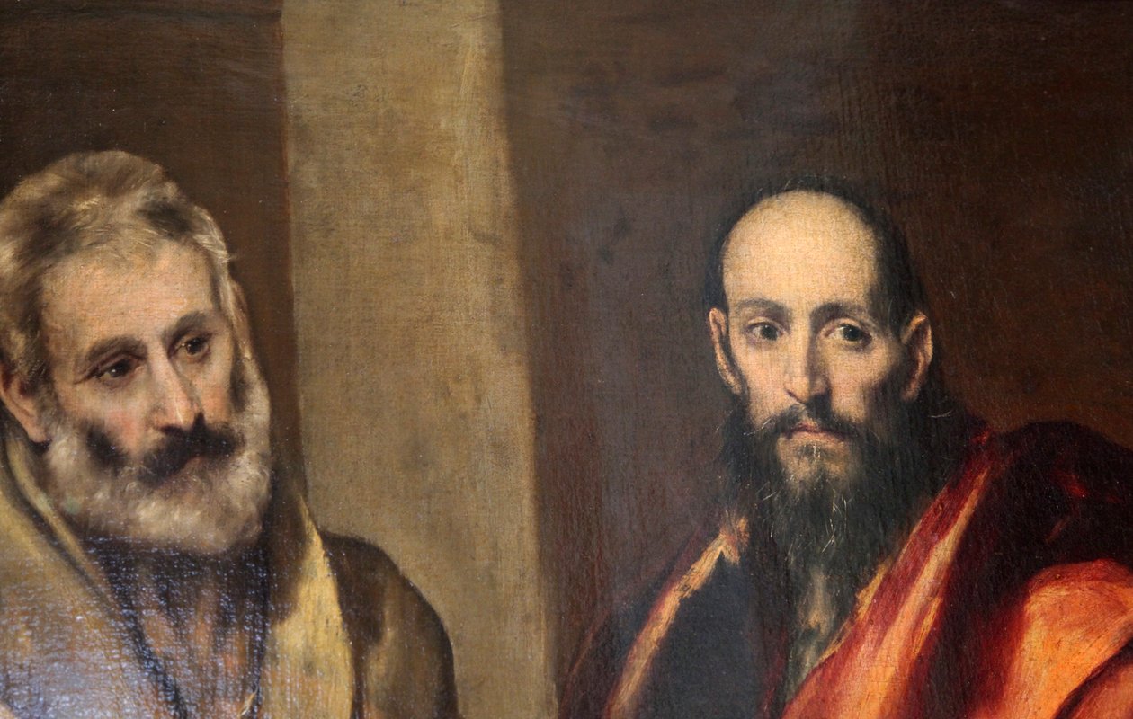„Święci Piotr i Paweł”, c1587-c1592 autorstwa El Greco