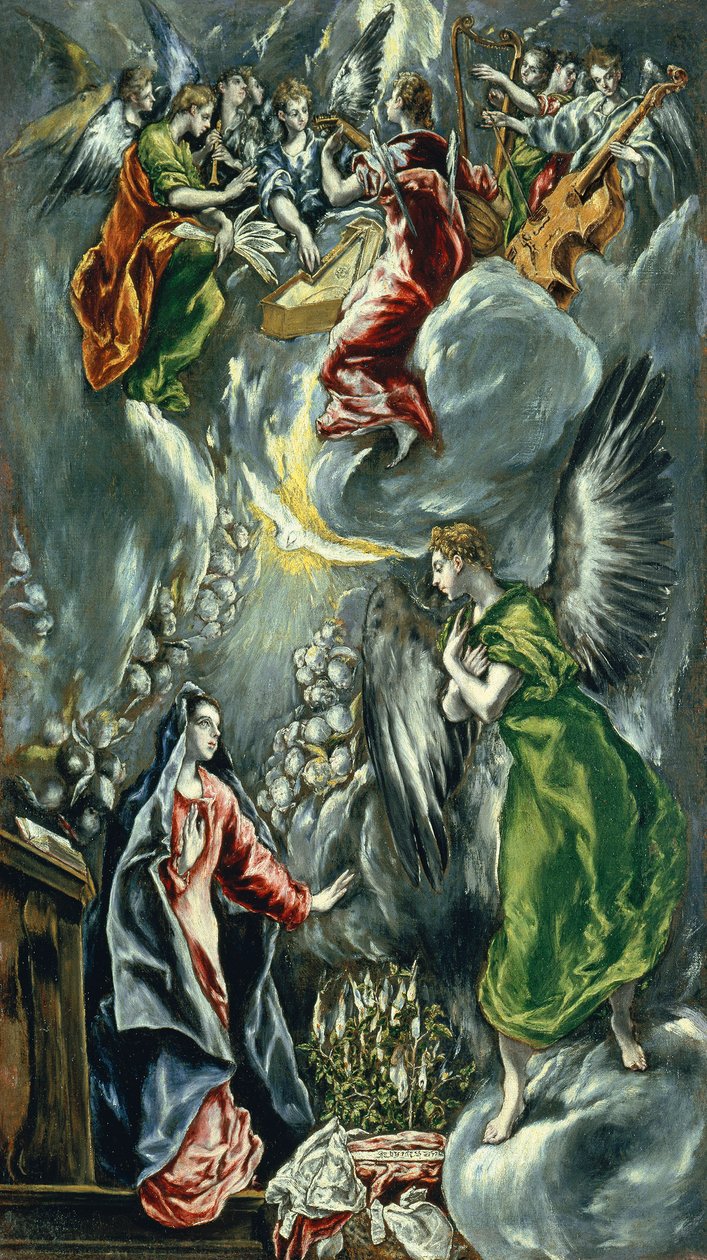 Angielski: Zwiastowanie Zwiastowanie autorstwa El Greco