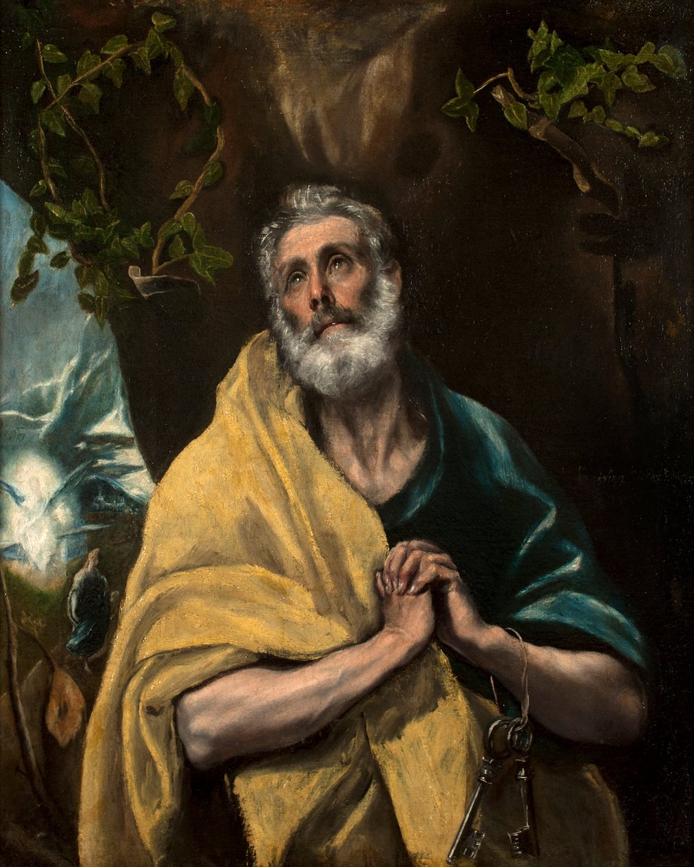 hiszpański: Las lágrimas San Pedro lub San Pedro en lágrimas Święty Piotr we łzach autorstwa El Greco
