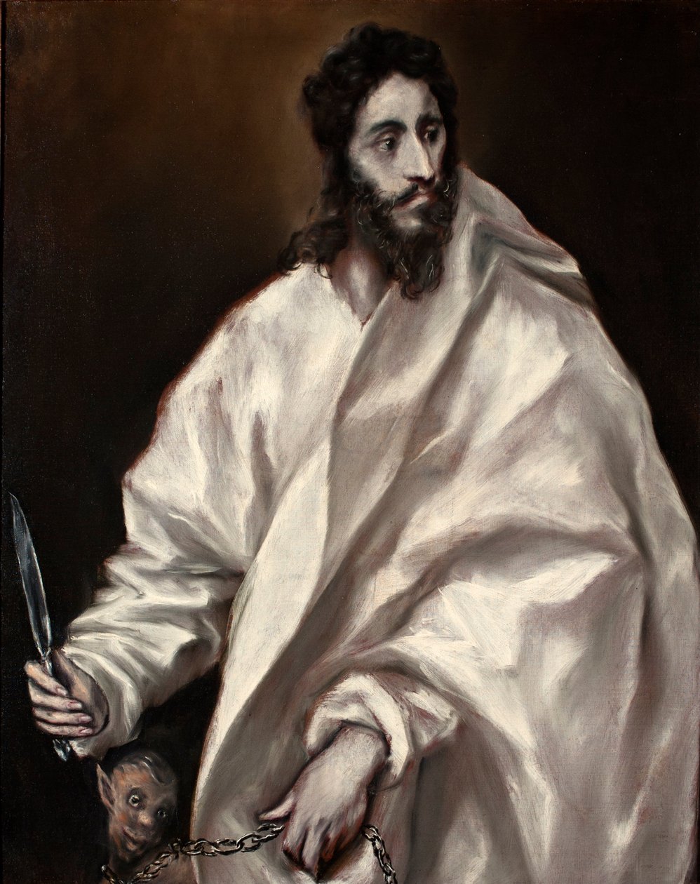 hiszpański: San Bartolomé Apóstol Bartłomiej Apostoł autorstwa El Greco