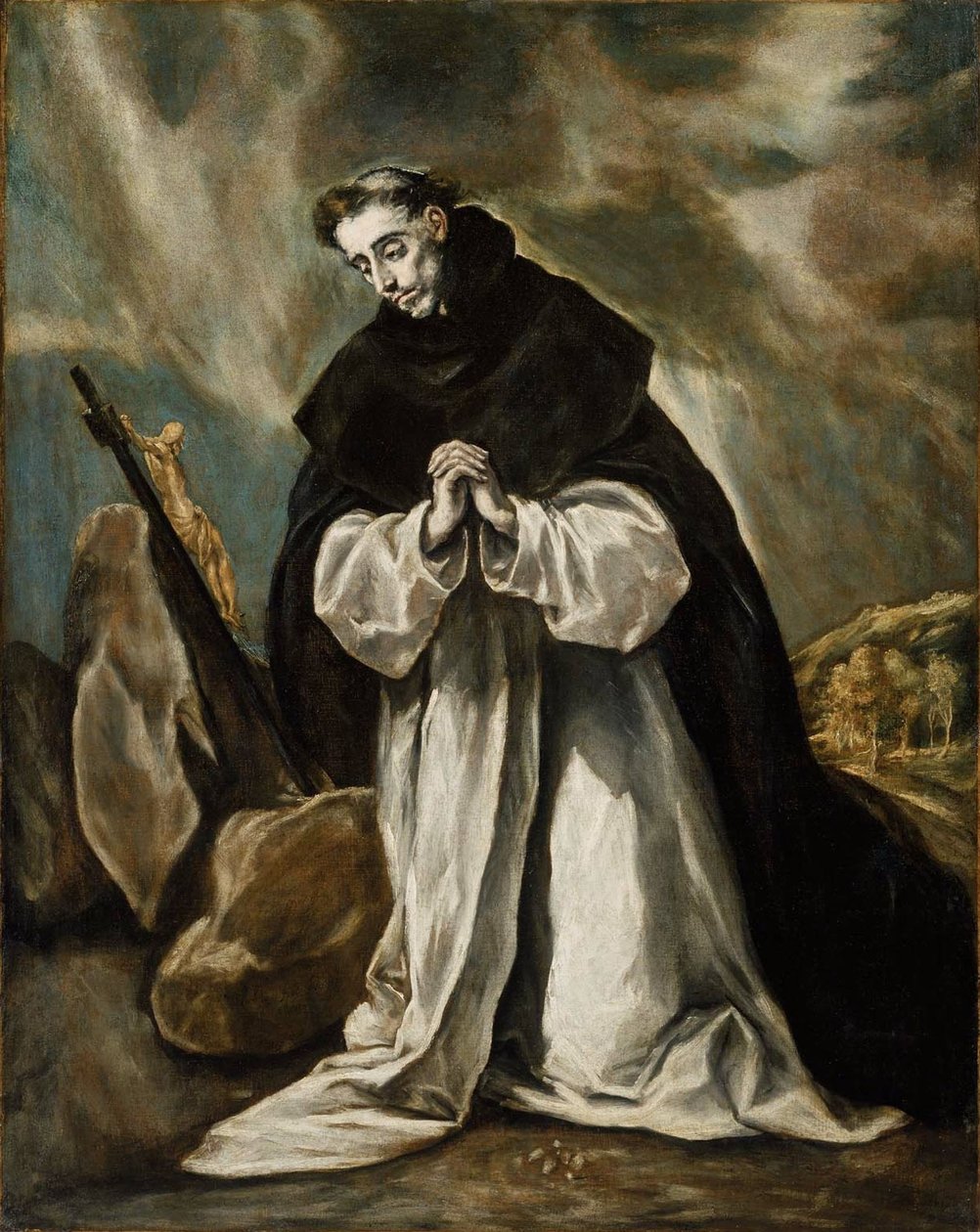 hiszpański: Santo Domingo orante (Tipo-I) Święty Dominik w modlitwie autorstwa El Greco