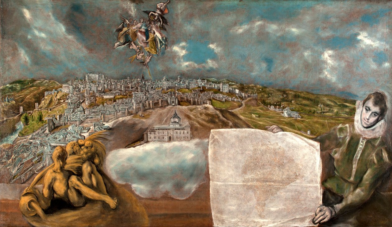 Hiszpański:  Widok i plan Toledo Widok i plan Toledo autorstwa El Greco