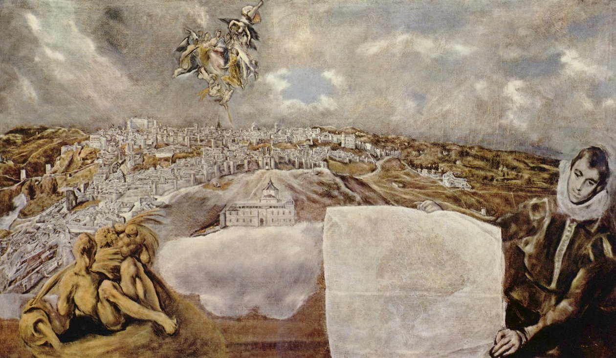 Hiszpański:  Widok i plan Toledo Widok i plan Toledo autorstwa El Greco