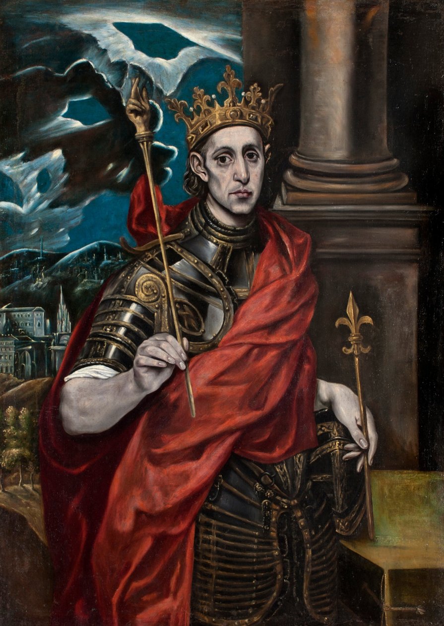 Święty Ludwik, król Francji autorstwa El Greco
