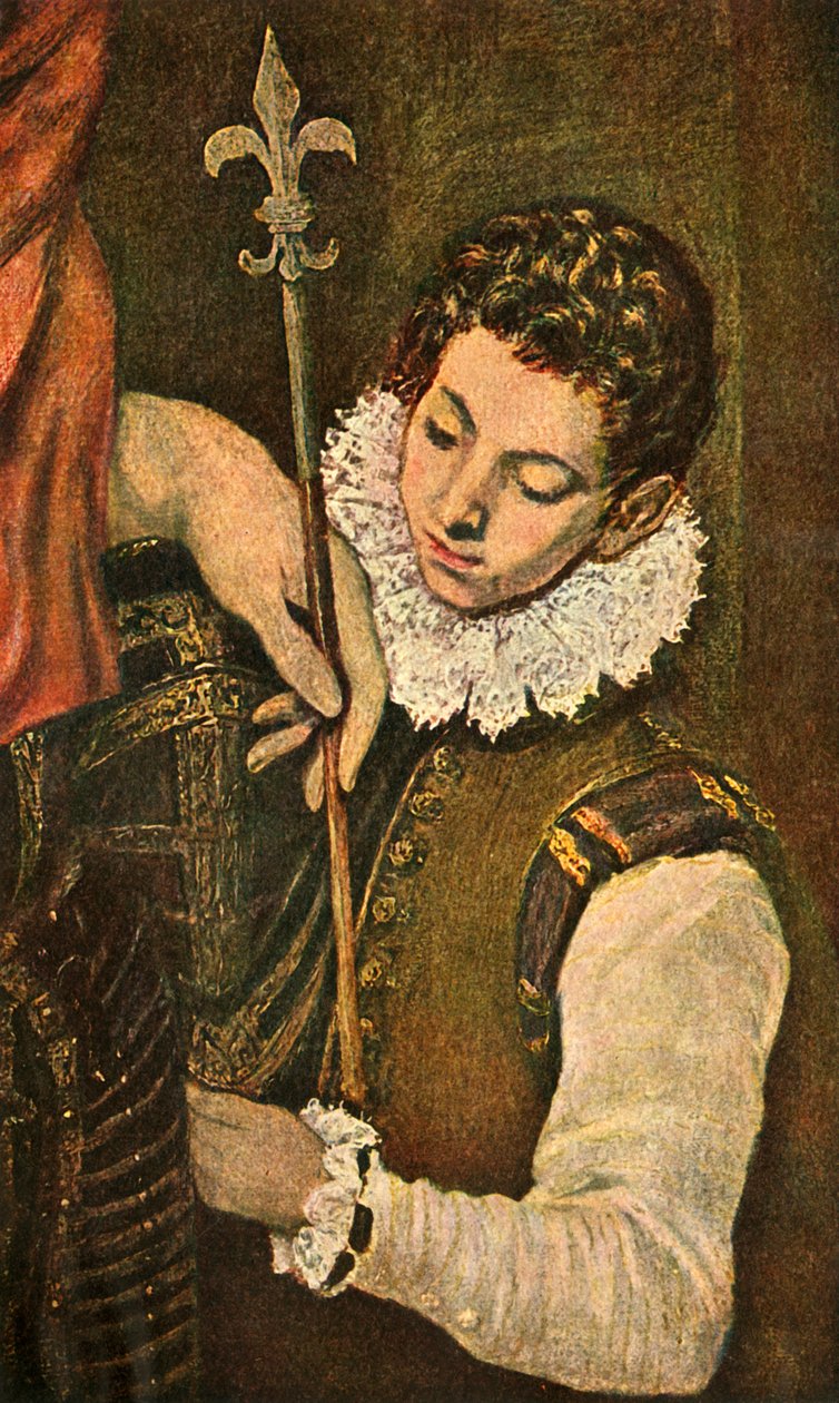Św. Ludwik Francji lub Św. Ferdynand Kastylii, c1586-1590, 1938 autorstwa El Greco