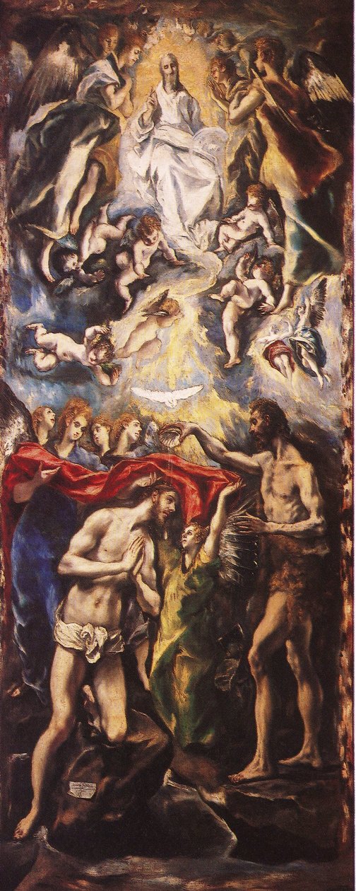 Chrzest Chrystusa autorstwa El Greco