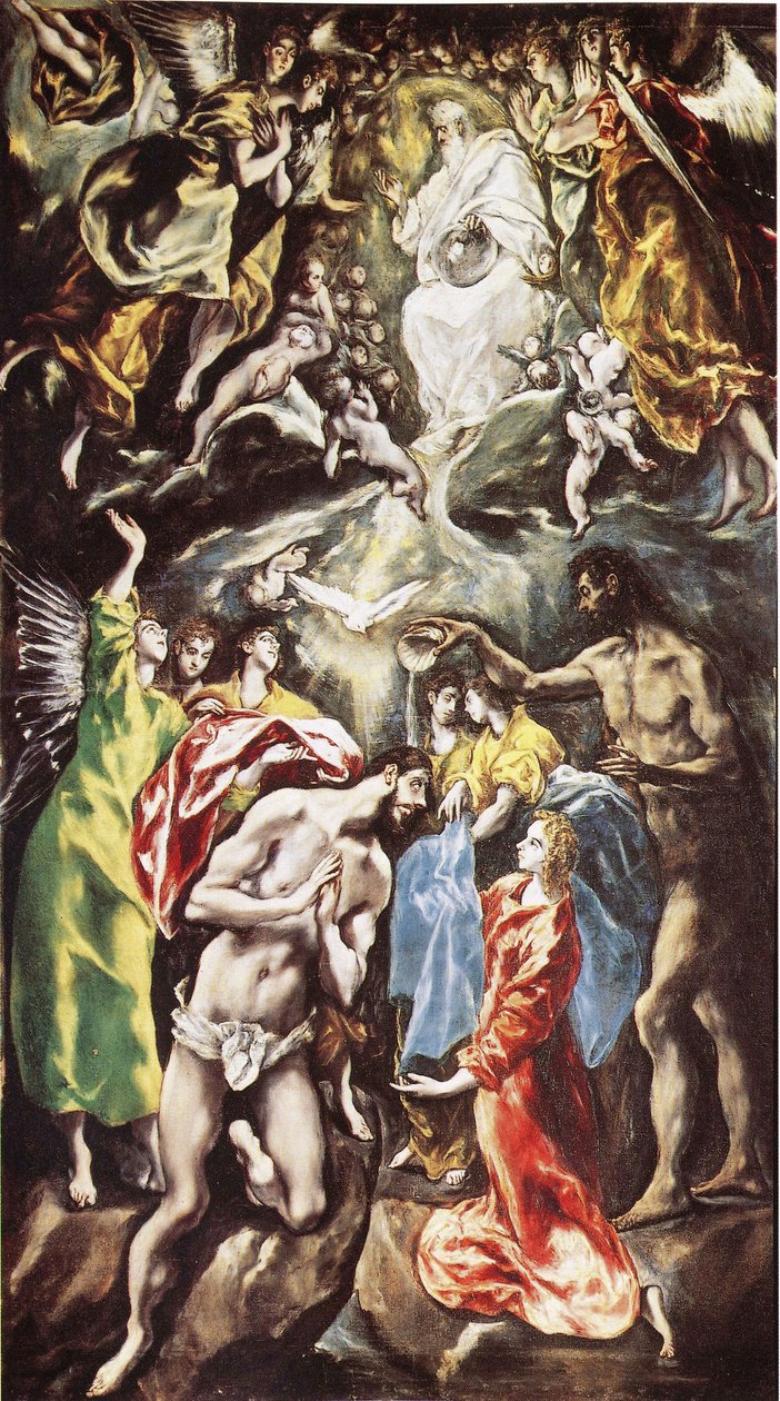 Chrzest Chrystusa autorstwa El Greco