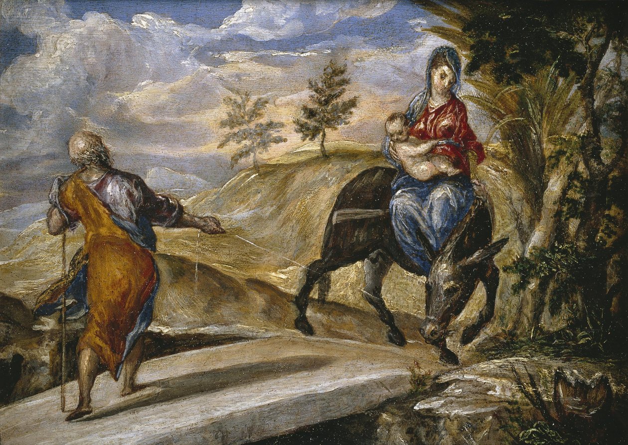 Ucieczka do Egiptu autorstwa El Greco