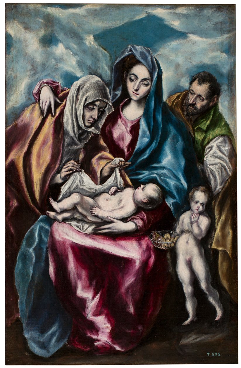 Święta Rodzina ze świętą Anną i świętym Janem autorstwa El Greco