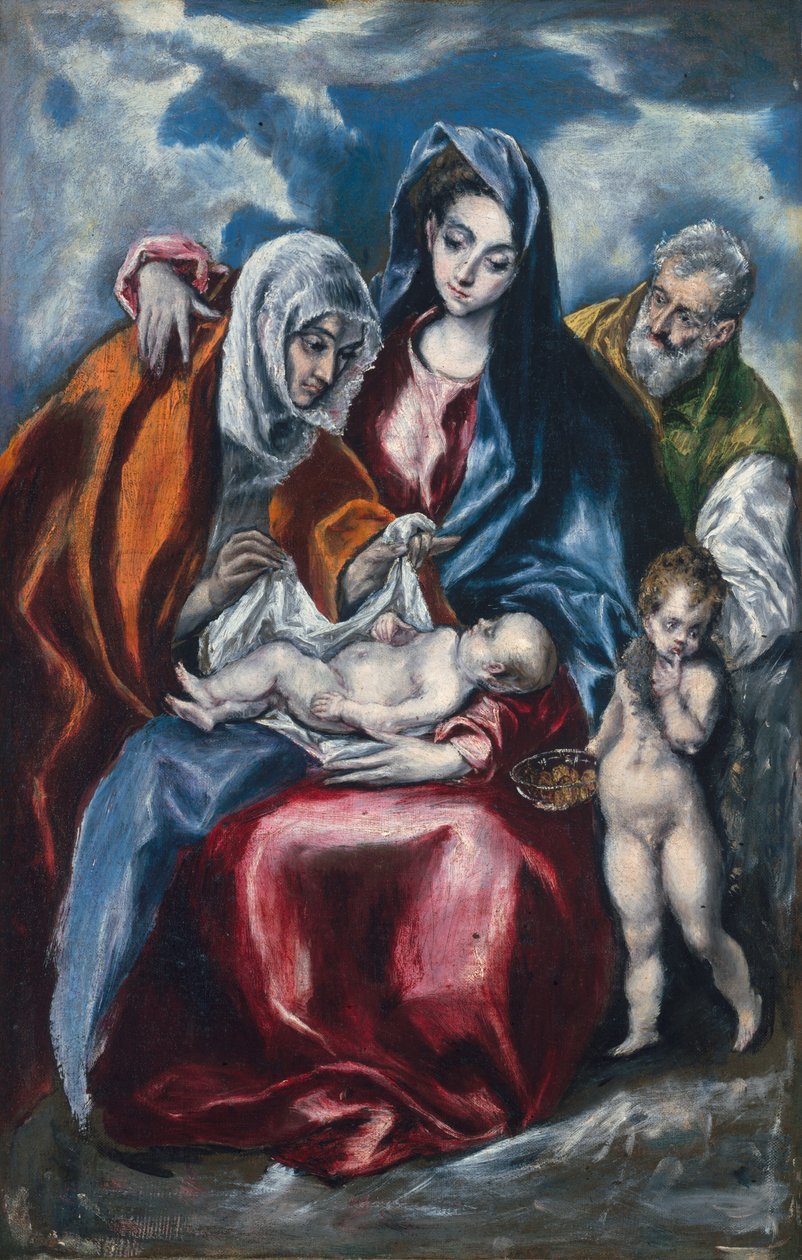 Święta Rodzina ze św. Anną i Dzieciątkiem Janem Chrzcicielem autorstwa El Greco
