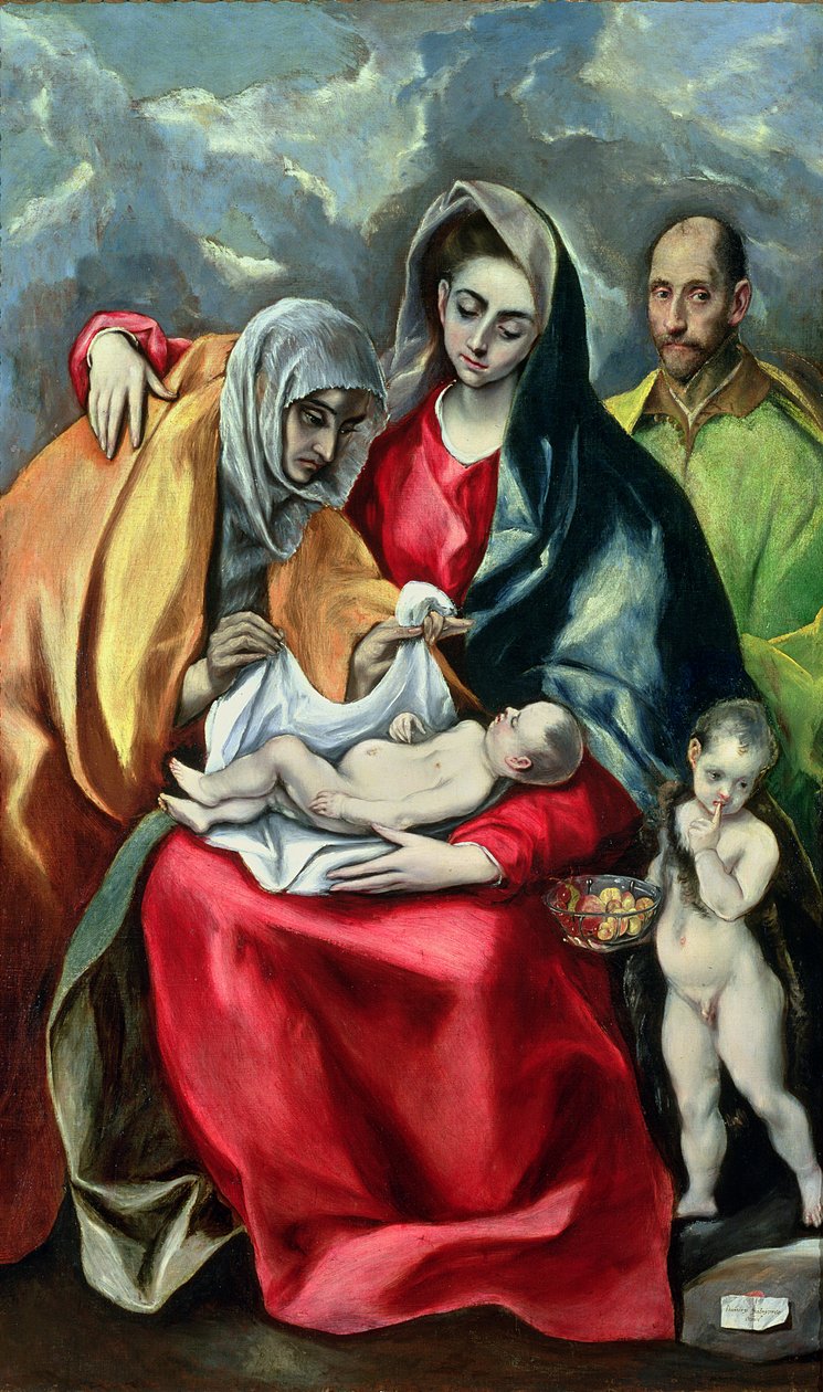 Święta Rodzina ze św. Elżbietą, 1580-85 autorstwa El Greco