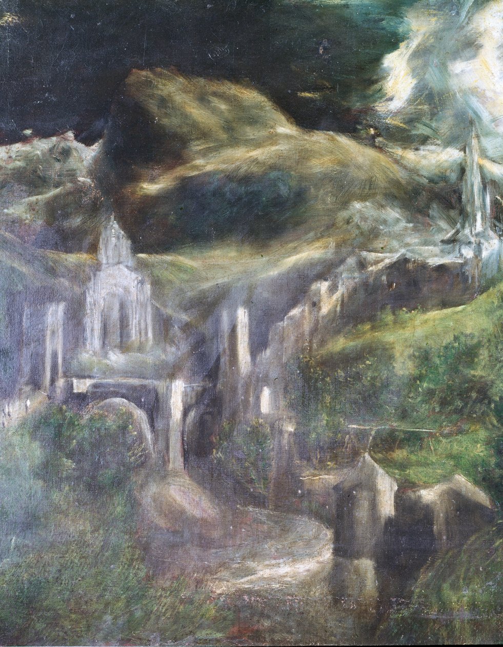 Detal Niepokalane Poczęcie z Toledo 1607-13 olej na płótnie zob. 90015 autorstwa El Greco