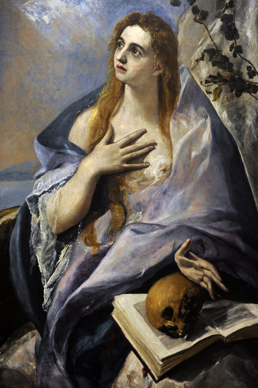 Magdalena pokutująca, 1576-77 autorstwa El Greco